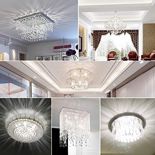 Hansang G9 Led Light Bulb,6W Chandelier Light Bulbs (60W Halogen Equivalent),88PCS LED,6000K Daylight White,Non-dimmable,G9 Bi Pin Base,360 Degrees Beam Angle,600LM,Pack of 6