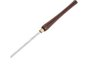 IMOTECHOM 1/4-Inches HSS Bowl Gouge Lathe Chisel Wood Turning Tools with Round Plastic Box and Hanging Bag