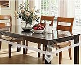 Kuber Industries Dining Table Cover Transparent 6 Seater (6090 Inches)