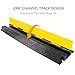 Pyle Durable Cable Protective Ramp Cover - Supports 11000 lbs, Single Channel Heavy Duty Cord Protection with Flip-Open Top Cover, 39.4”x5.11”x1.8” Cable Concealer for Indoor, Outdoor Use - PCBLCO102
