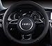 Follicomfy Auto Car Leather Steering Wheel Cover Anti Slip Wrap 15