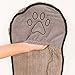 Dog Gone Smart The Dirty Dog Shammy - Fast Drying Plush Shammy Towel with Dual Hand Pockets and Elastic - Super Absorbent Microfiber and Machine Washable - Brown