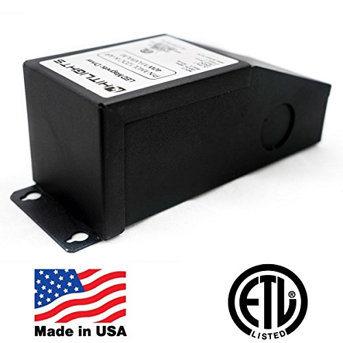 HitLights 40 Watt Dimmable LED Driver, 12V Magnetic LED Driver Transformer â€“ 110V AC â€“ 12V DC LED Transformer. Compatible with Lutron and Leviton for LED Strip Lights, Constant Voltage LED Products
