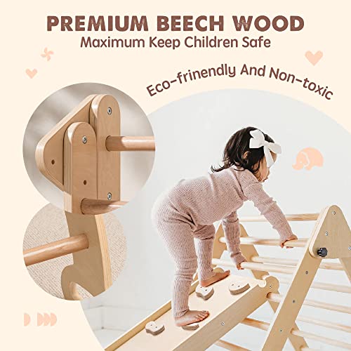 Tiny Land in Pikler Triangle Set, Baby Climbing Toys Indoor