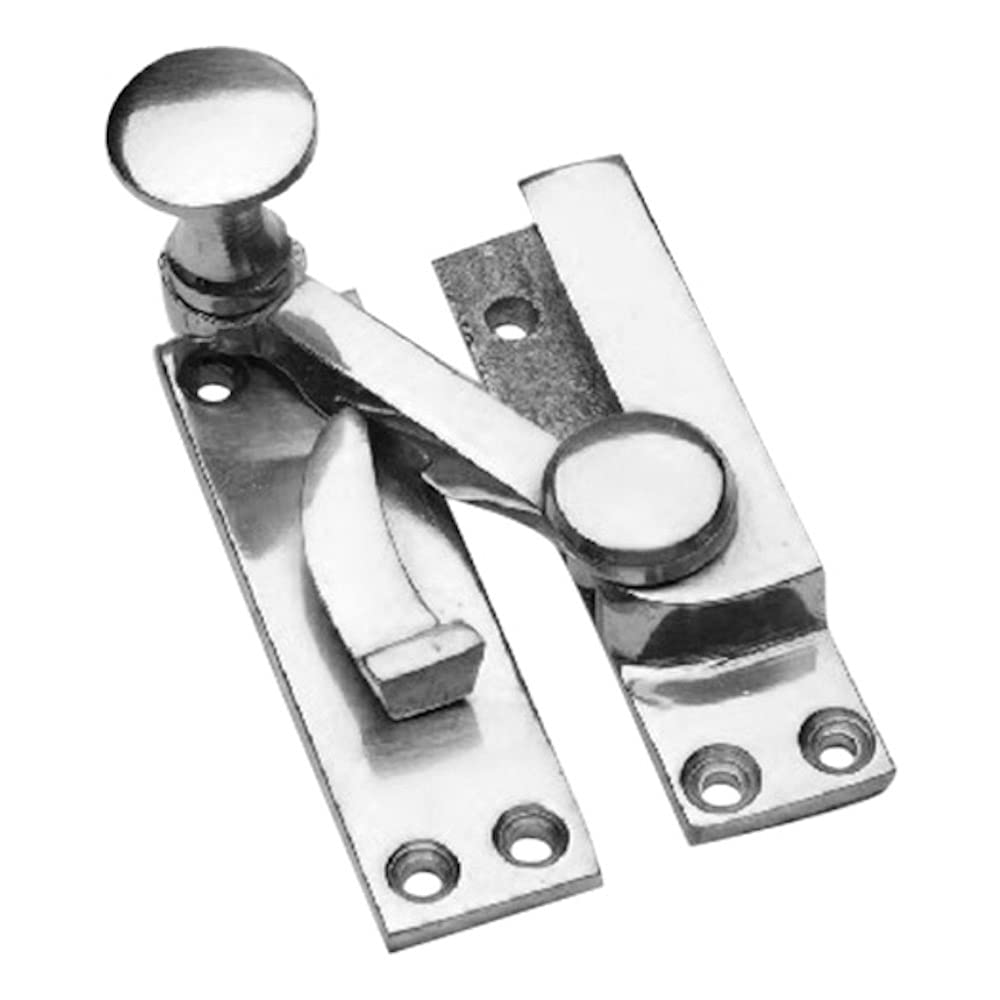 Merriway BH01959 Sash Window Fastener Swing Arm Type-Polished Chrome Plated (Pack of 1)