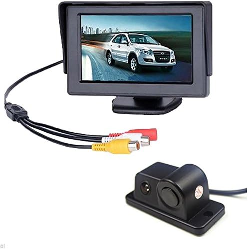 Alria 2in1 Car Parking Sensor Reversing Radar Rear Camera with 4.3'' LCD TFT Monitor