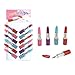12 Pc Assorted Bling Rhinestone Lipstick Pens. Great For Girls Party Favors.