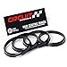 Circuit Performance 73.1mm OD to 65.1mm ID Black Plastic Polycarbonate Hub Centric Rings