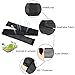 Yosoo Black High elasticity Calf Thigh Support Knee Brace Compression Wrap Support Bandage Brace Guard Injury Pain Sports Pad-Pack of 1