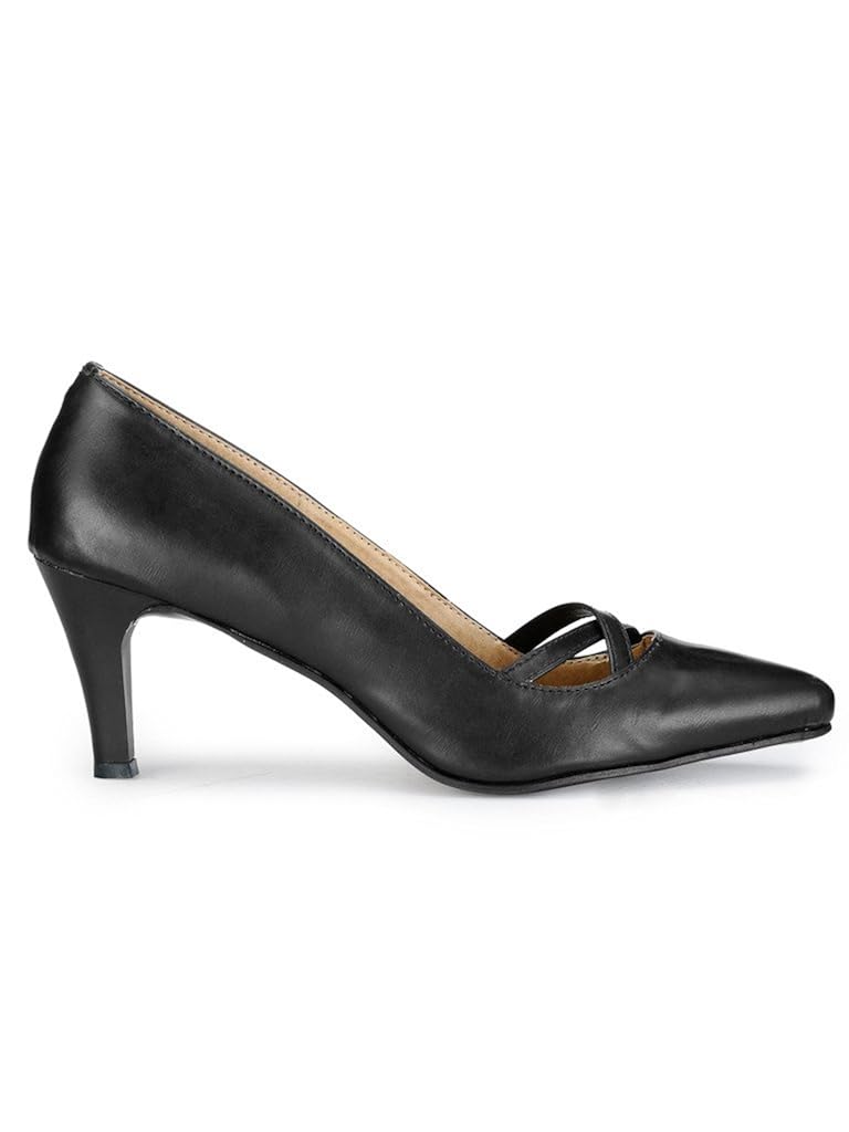 marc loire women's black slip on pumps