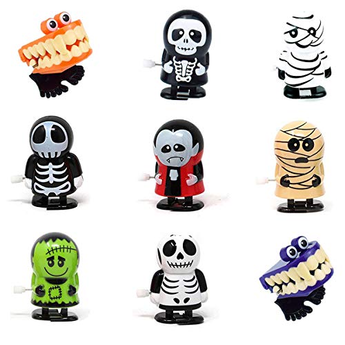 Anditoy 9 Pack Halloween Wind Up Toys for Kids Party Favors Goody Bag Fillers