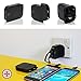 Portable Charger by Mu | International Charger Universal Adapter iPhone Charger | Dual USB Travel Charger for All Smart Phones and Tablets