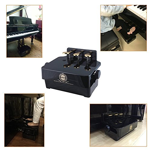 Soarun Adjustable Piano Pedal Extender Bench (Black)