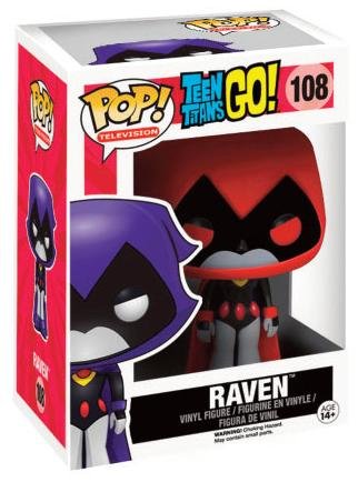 Funko 9509 - Teen Titans Go, Pop Vinyl Figure 108 Raven Red Limited Edition