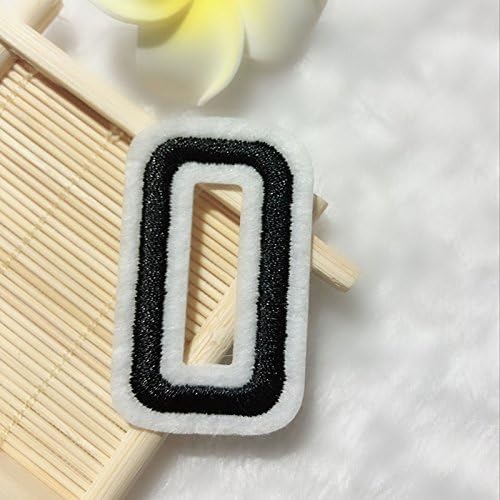 Digital Patch DIY Number 0-9 Embroidered Sticker Iron On/Sewing On Clothing Applique Badges