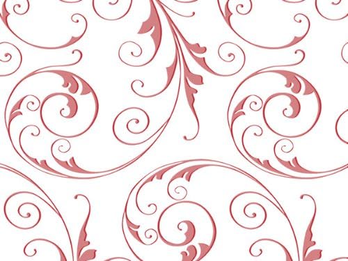 10m x 80cm Red Scroll Cellophane Wrap. Florist Quality Bouquet / Gift / Hampe...