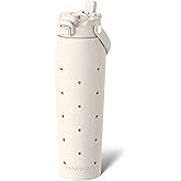 Frost Buddy 32 oz Insulated Stainless Steel Water Bottle with Silicone Sleeve - Customizable with Budz Charms | Straw & Chug Lid, Leak-Proof & Cup Holder Friendly