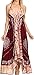 Sakkas Serenity Embroidered Batik Halter Dress