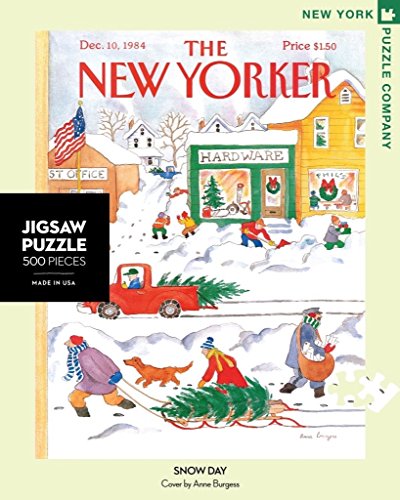 New York Puzzle Company - New Yorker Snow Day - 500 Piece Jigsaw Puzzle