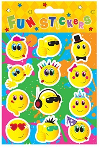 Henbrandt 24 Sheets of 12 SMILEY FACE STICKERS