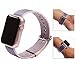 OTO Replacement Watch Strap Band ，Watch Band Strap Double Clasp Bracelet for Apple .New arrival. (Light Pink and Midnight Blue 38mm)