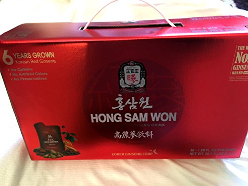 Hong Sam Won Korean Red Ginseng Drink - 50.7 Oz - Pouches/ Giftset