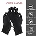 Unisex Touch Screen Gloves - Winter Warm Thermal Gloves Outdoors Gloves Cycling Gloves Running Gloves Cold Weather Gloves Texting Gloves Driving Gloves for Men and Women (Black, L)