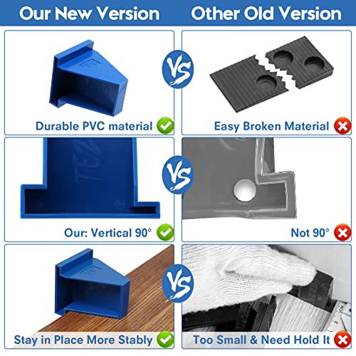 Flooring Spacers, 1/4” & 1/2” Gap (24 Pack) for Laminate Wood Flooring