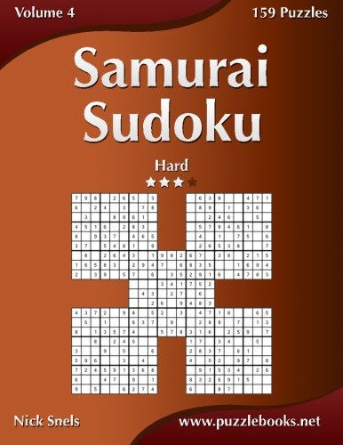 Samurai Sudoku - Hard - Volume 4 - 159 Puzzles