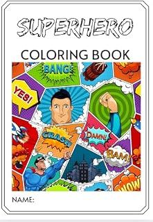 Livro Superhero : Livro para colorir
