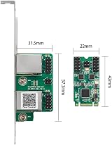 Lodokdre M.2 to Dual Port 2.5G Gigabit Network Card 2 RJ45 2500Mbps 1000M B/M view 6