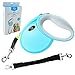 TTLIFE Retractable Dog Leash/Dog Flexi Retractable Leash Upgraded Reinforced Automatic 14. 8ft Bite-Resistant Ribbon Leash for Small & Medium Dogs with Elastic Rope
