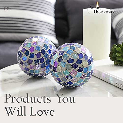 WHOLE HOUSEWARES Decorative Balls for Centerpiece Bowls Set of 5