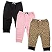 Luvable Friends Unisex Baby Cotton Pants, Leopard, 0-3 Months