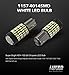 LUYED 1157 LED Bulb Backup Reverse 3400 Lumens 1157 2057 2357 7528 LED Light Bulbs with Projector for Signal Tail Brake Lights,Xenon White,Pack of 2