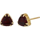 14K Yellow Gold Bony Levy Color Rhodolite Stud Earrings