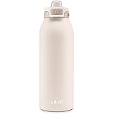 Ello Pop & Fill Stainless Steel Water Bottle with Quick Fill Technology, Double Walled Vacuum Insulated Metal, Leak Proof Locking Lid, Sip & Chug, BPA Free, Holiday Gift for Him Her, 22oz, 32oz, 40oz