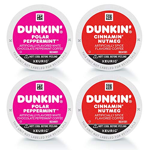 Dunkin' Holiday Coffee Variety Pack of 3, total 60 Keurig KCup Pods