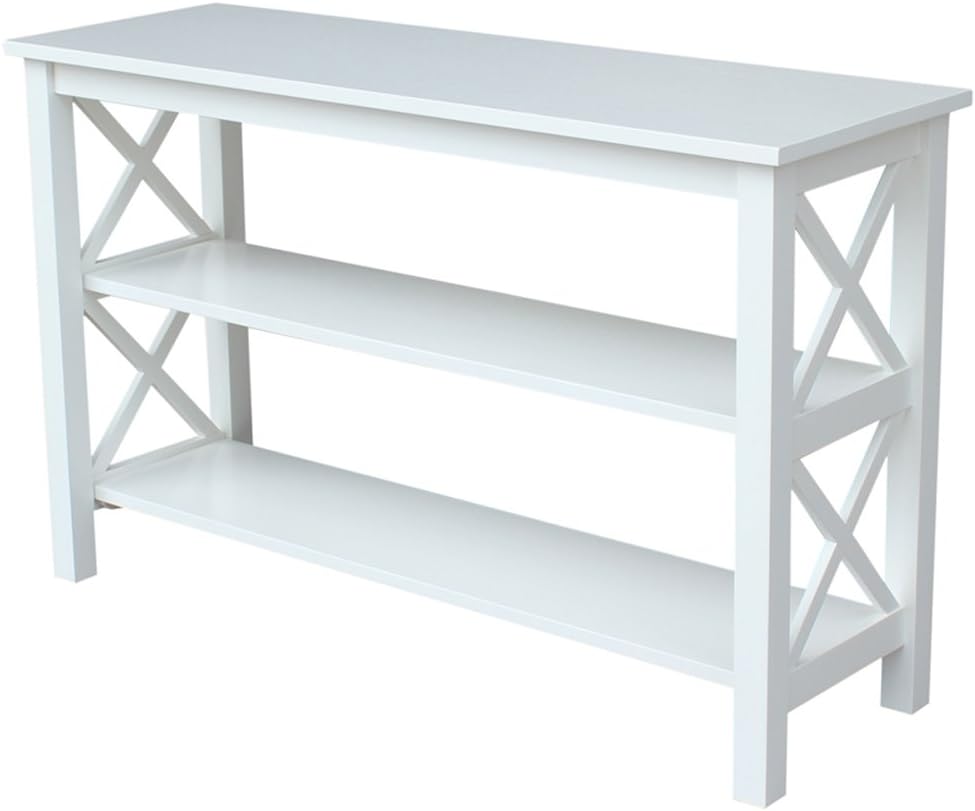 IC INTERNATIONAL CONCEPTSHampton Solid Wood Console Table, White