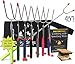 Marshmallow Roasting Sticks Extra Long - 6 Color And 2 Glow In The Dark S'more Sticks For Fire Pit - Telescoping Set of 8
