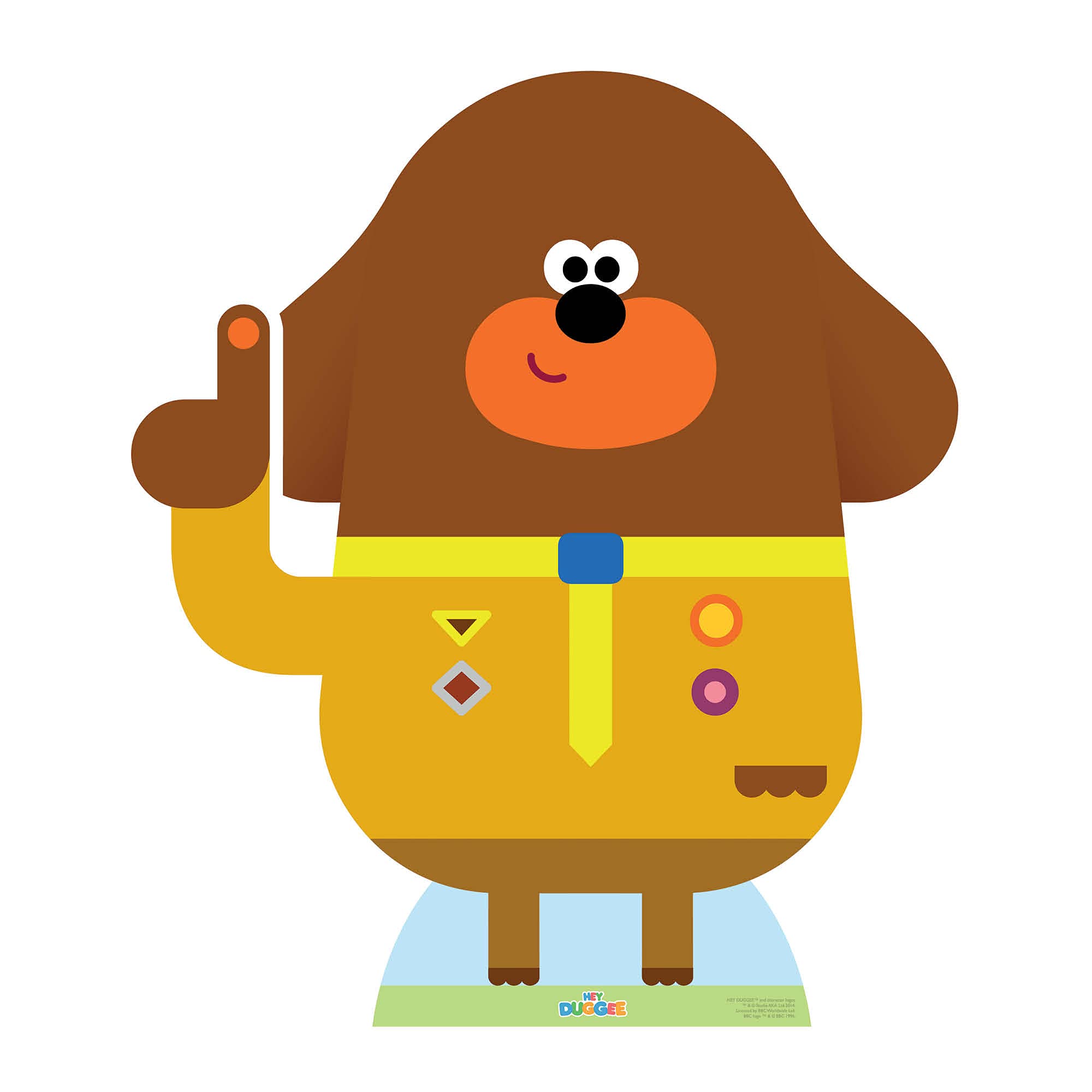 Star Cutouts Ltd SC939 Star Hey Duggee Party Pack Giant Cardboard Cutout with Minis, Multi-Colour, 107 x 95 x 107 cm