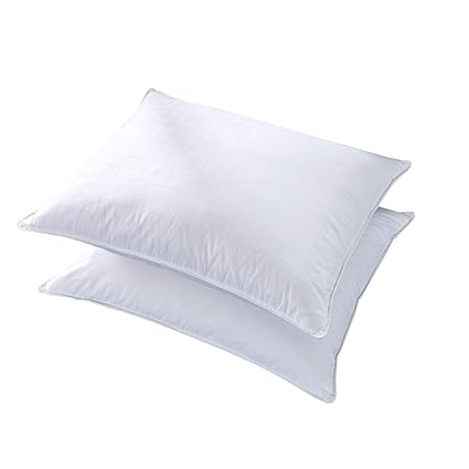 Amazon Com Puredown Luxury White Goose Down Pillow 100 Cotton