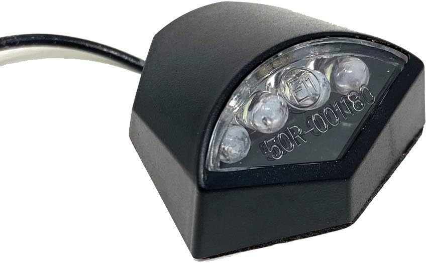 Alchemy Parts Motorbike Number Plate Light Stick On LED Licence Plate Lamp Waterproof and Durable Universal for most Motorcycles