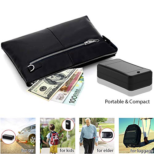 3G GPS Tracker, JIMI AT6 Mini Portable GPS Tracker with 10000mAh Battery&Powerful Magnet&Precise GPS Tracking&Multiple Alarms, GPS Tracking Device for Vehicles/Personal/Assets(1-Year Platform Service)