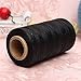 KINGSO 284 Yards Leather Sewing Waxed Thread DIY Craft Black