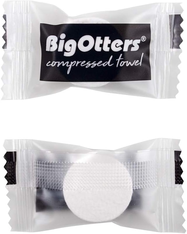 BigOtters 200 PCS Compressed Towel, Tablet Towels Coin Tissue for Travel Camping Home Bathroom Beauty Salon Outdoor Sports: Kitchen & Dining