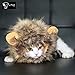 HTKJ Lion Mane Dog Cat Costume Cute Pet Wig Hat for Cat or Small Dog Dress up Halloween Christmas (Multi)