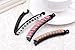 Prettyou Bling Bling Crystal Banana Hair Clip for Women, Pack of 8