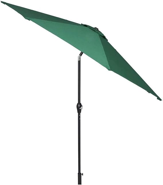 Garden Parasol Umbrella 2.7m Waterproof Tilting Sun Shade With Crank