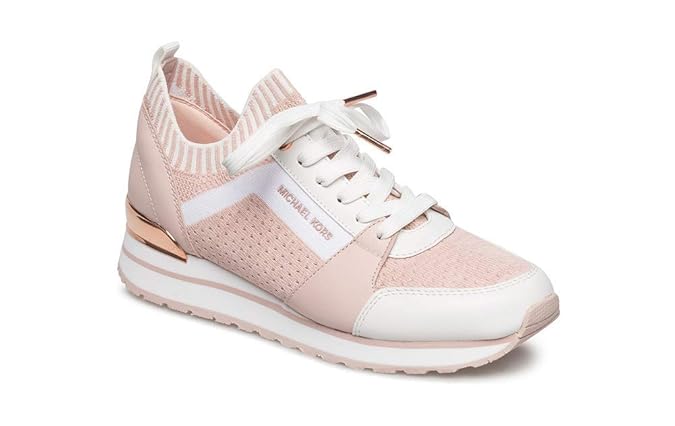 michael kors billie knit trainer pink